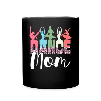Tanz Mama Ballett Tanzen Ballerina - Tasse einfarbig - Schwarz - Vorne