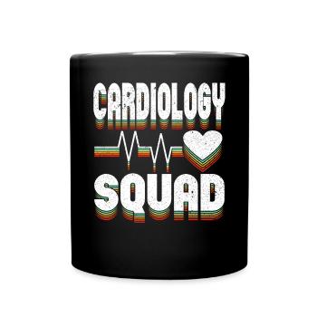 Kardiologie Team Kardiologe - Tasse einfarbig - Schwarz - Vorne