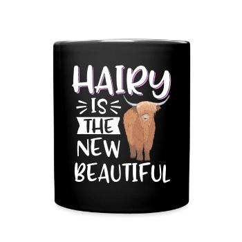 Vache bovine écossaise des Highlands - Mug uni - noir - Devant