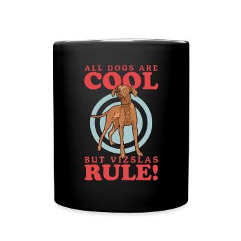 Magyar Vizsla Dog Dog Owner Gift - Full Colour Mug - black - Front