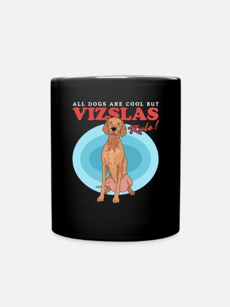 Magyar Vizsla | Hunde Hundebesitzer Geschenk - Tasse einfarbig - Schwarz