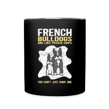 Français Bulldog | Français Cadeau Bulldog - Mug uni - noir - Devant