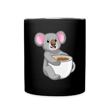 Tasse de Café Koala - Mug uni - noir - Devant