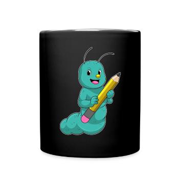 École de crayons des élèves Caterpillar - Mug uni - noir - Devant