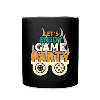 Design Party Game et Fun - Mug uni - noir - Devant