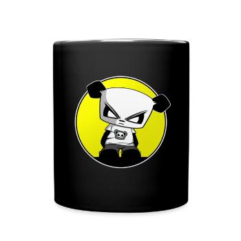 Gaming Panda Gangsta Panda funny cute cool - Full Colour Mug - black - Front