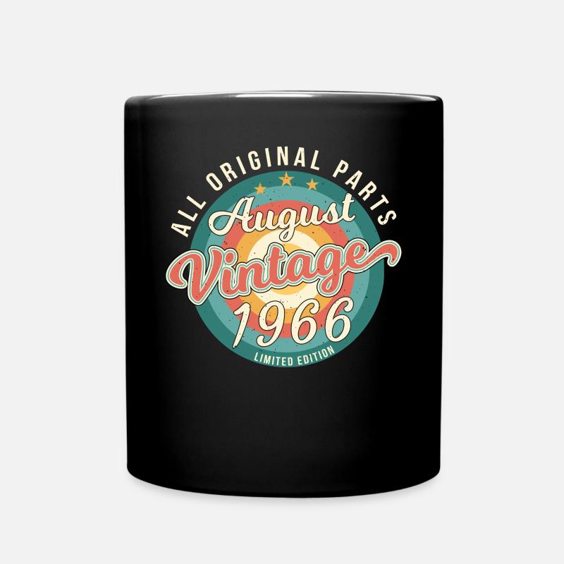1966 Août Rétro - Mug uni - noir