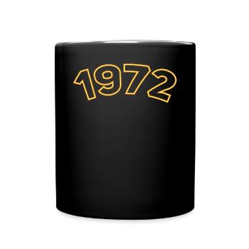 1972 année jaune - Mug uni - noir - Devant