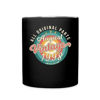 Mois de naissance Août 1998 - Mug uni - noir - Devant