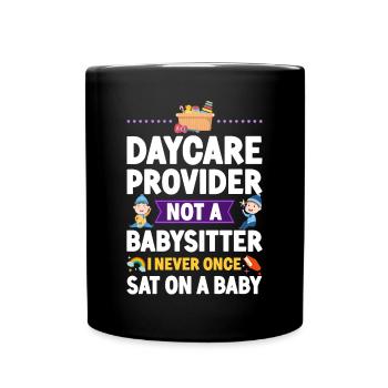 Childcare Daycare Provider Teacher - Tasse einfarbig - Schwarz - Vorne