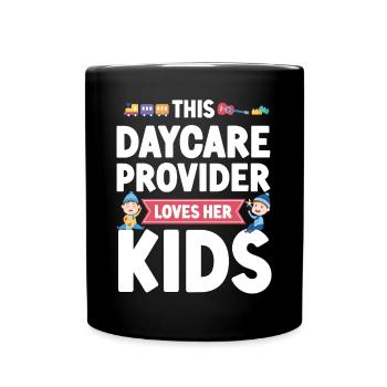 Fournisseur de services de garde d’enfants Enseignant - Mug uni - noir - Devant