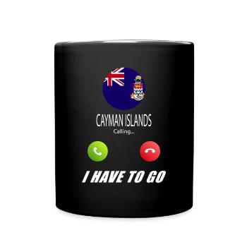 Les îles Caïmans appellent les drapeaux lusiger sorts - Mug uni - noir - Devant