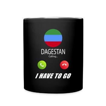 Le Daghestan appelle les drapeaux lusiger en disant - Mug uni - noir - Devant