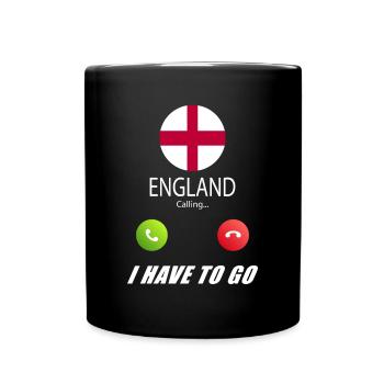 L’Angleterre appelle aux drapeaux Lusiger en disant - Mug uni - noir - Devant