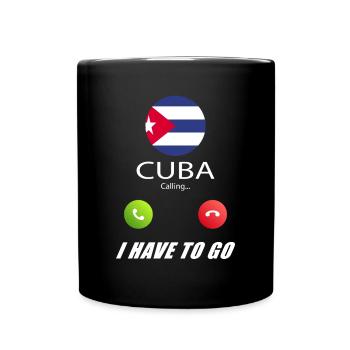 Cuba calls lusiger flags saying - Full Colour Mug - black - Front