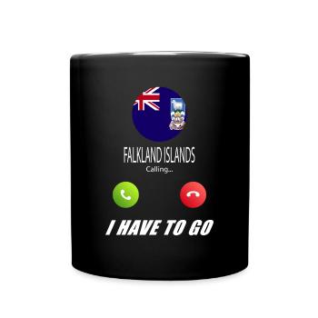 Les îles Falkland appellent les drapeaux lusiger sorts - Mug uni - noir - Devant