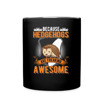 Parce que les hérissons sont effrayants Igel - Mug uni - noir - Devant