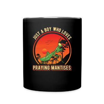 Praying Mantis Young Mantis Mantis - Full Colour Mug - black - Front