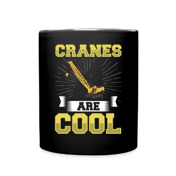 Crane Operator Construction Worker Crane Tower Training - Full Colour Mug - black - Front