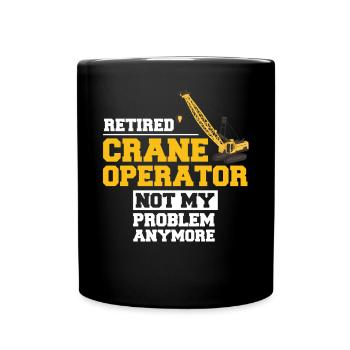Formation de grutier Ouvrier de la construction Tour de grue - Mug uni - noir - Devant