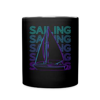 Voile Rétro - Mug uni - noir - Devant