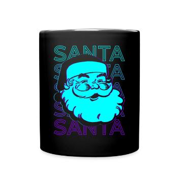 Père Noël Rétro - Mug uni - noir - Devant