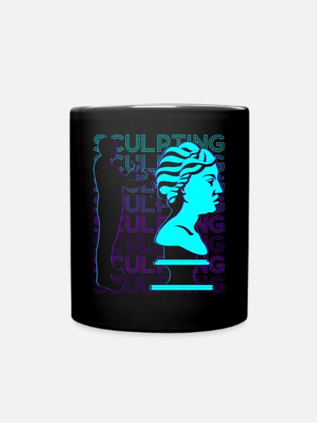 Bildhauerei Bildhauer Retro - Tasse einfarbig - Schwarz
