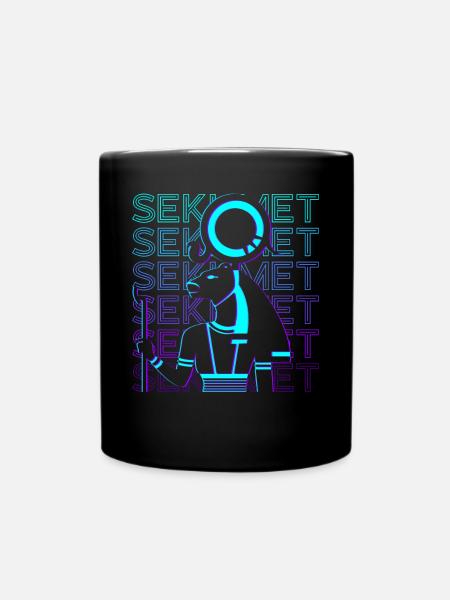 Sekhmet Ägyptische Göttin Ägyptische Mythologie - Tasse einfarbig - Schwarz