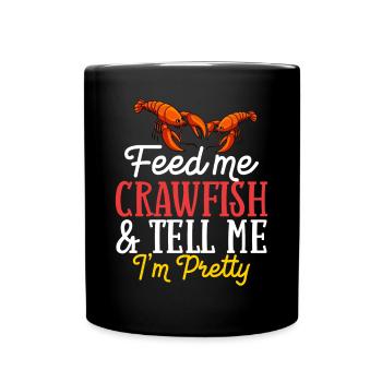Krebse Kochen Topf Schwänze Krabben Hummer - Tasse einfarbig - Schwarz - Vorne