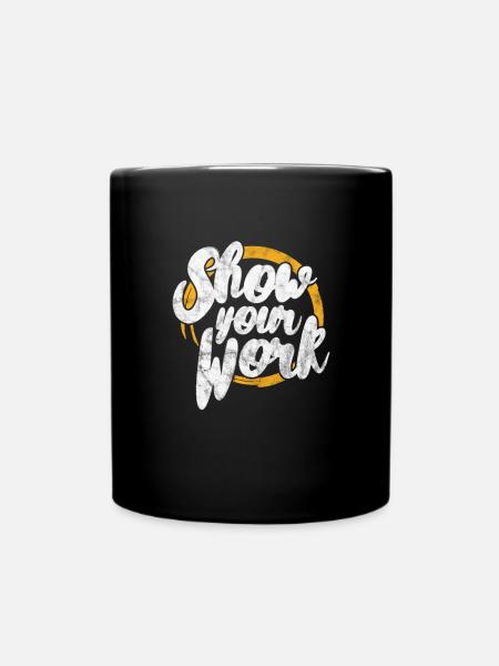 Mathematik - Tasse einfarbig - Schwarz