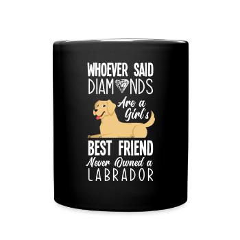 Labrador - Full Colour Mug - black - Front