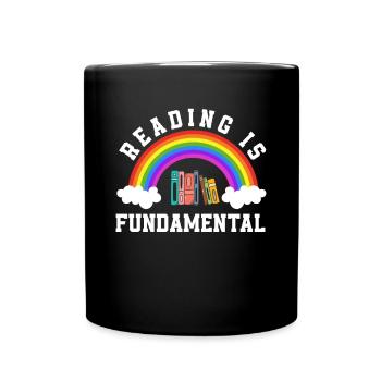 Bookworm Book Lover Librarian Gift - Full Colour Mug - black - Front