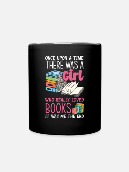 Bücherwurm Buchliebhaber Bibliothekar Geschenk - Tasse einfarbig - Schwarz
