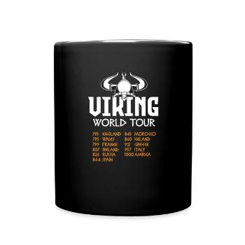 Wikinger Viking Vikings Odin Walhalla Geschenk - Tasse einfarbig - Schwarz - Vorne