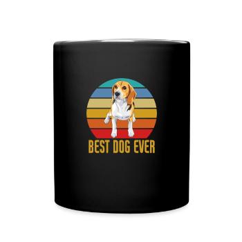 Beagle Hund Hunde Hundeliebhaber Haustier Geschenk - Tasse einfarbig - Schwarz - Vorne