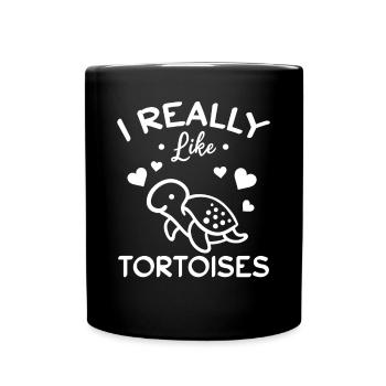Amoureux des tortues Tortue douce que j’aime - Mug uni - noir - Devant