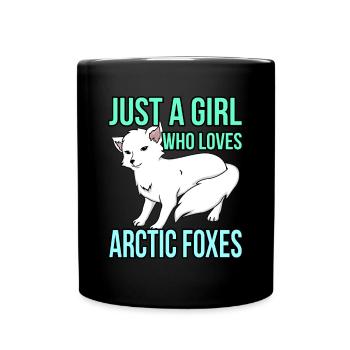 Polarfuchs - Tasse einfarbig - Schwarz - Vorne