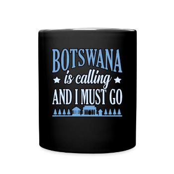 Botswana - Tasse einfarbig - Schwarz - Vorne