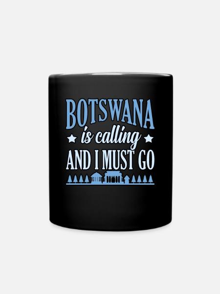 Botswana - Tasse einfarbig - Schwarz