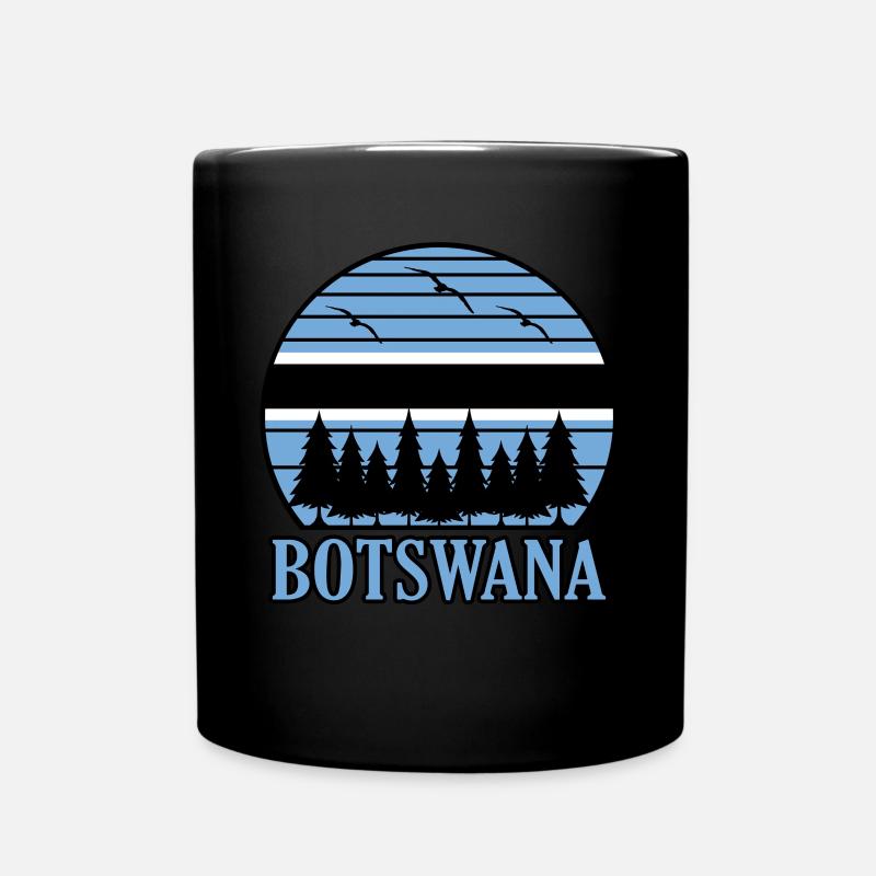 Botswana - Tasse einfarbig - Schwarz