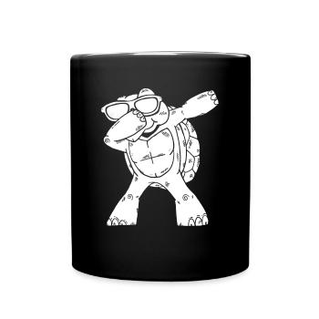 Dabbing Turtle Sea Turtle Lover Un cool - Mug uni - noir - Devant
