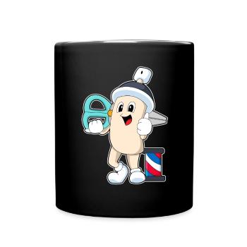 Laca pour coiffure ciseaux - Mug uni - noir - Devant