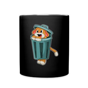 Poubelle pour chiens - Mug uni - noir - Devant