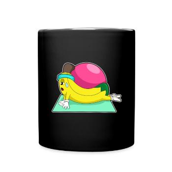 Banana Yoga Gymnastique - Mug uni - noir - Devant