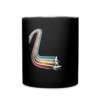 Hydrofoil Surfing Surf Surfer Hydrofoil Surfen - Full Colour Mug - black - Front