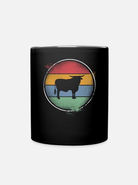 Kuh - Tasse einfarbig - Schwarz