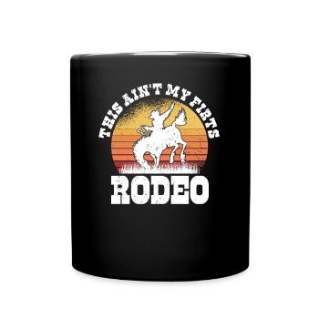 Rodéo Western Cowboy Wild West Retro Horse - Mug uni - noir - Devant