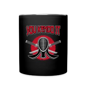 Kendo Kenjutsu Japan Schwert Japanische Kampfkunst - Tasse einfarbig - Schwarz - Vorne