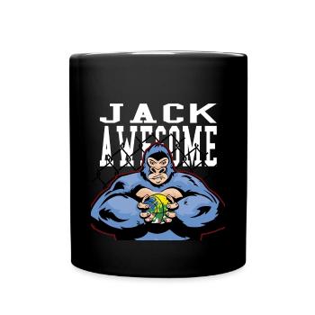 Jack awesome Gorilla Basketball 2 - Tasse einfarbig - Schwarz - Vorne
