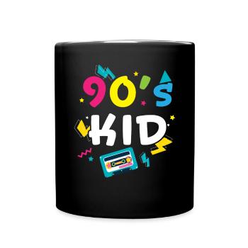 I Love The '90s 1990 Vintage Nineties 90's Kid - Tasse einfarbig - Schwarz - Vorne